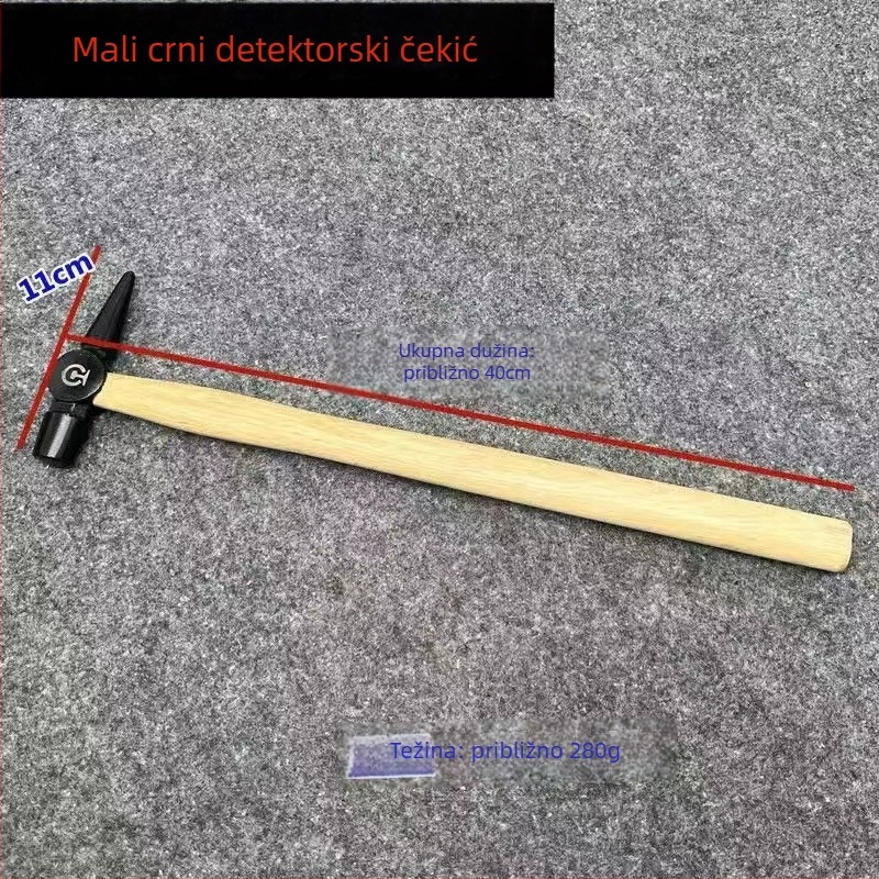 Željezničarski čekić s produženom drškom od drveta za inspekciju kotla