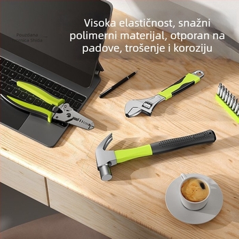 Kućni set alata u kutiji s više od 200 setova i ključem za podešavanje šarki vrata