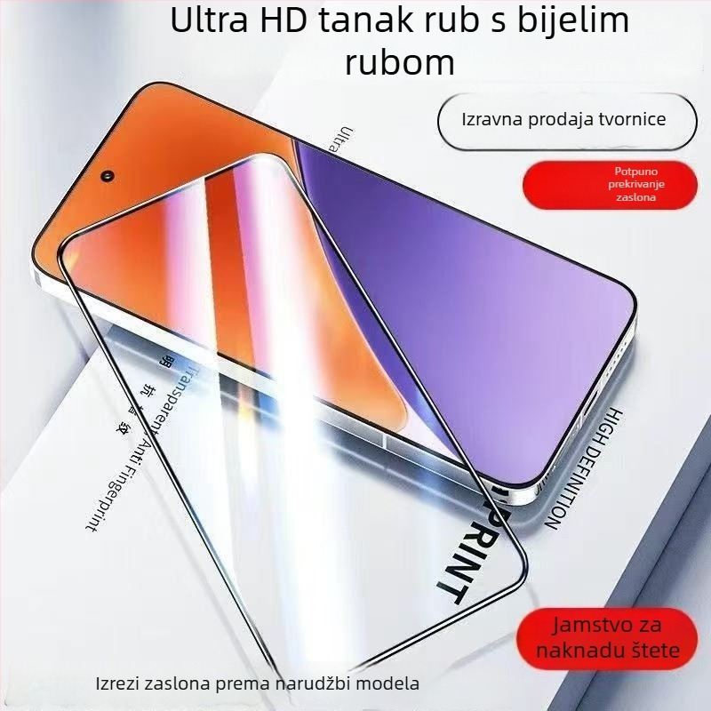 Kaljeno staklo zaštitnik zaslona za Huawei Enjoy 70 (70Z/PRO/S) – potpuno pokriće, otporno na padove, HD, protiv plavog svjetla