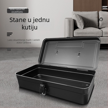 Klip Metalna kutija za alate, serija T-360A, jednostruka prijenosna, višenamjenska kutija za dom i automobil