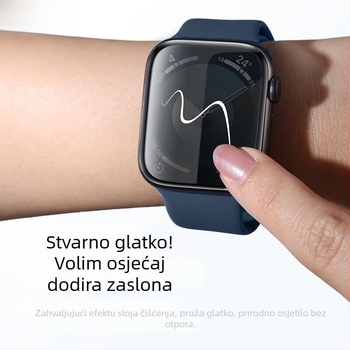 Zaštitna folija za Apple Watch PET – Cijeli zaslon, Otporan na padove, Mikrokrystalni film