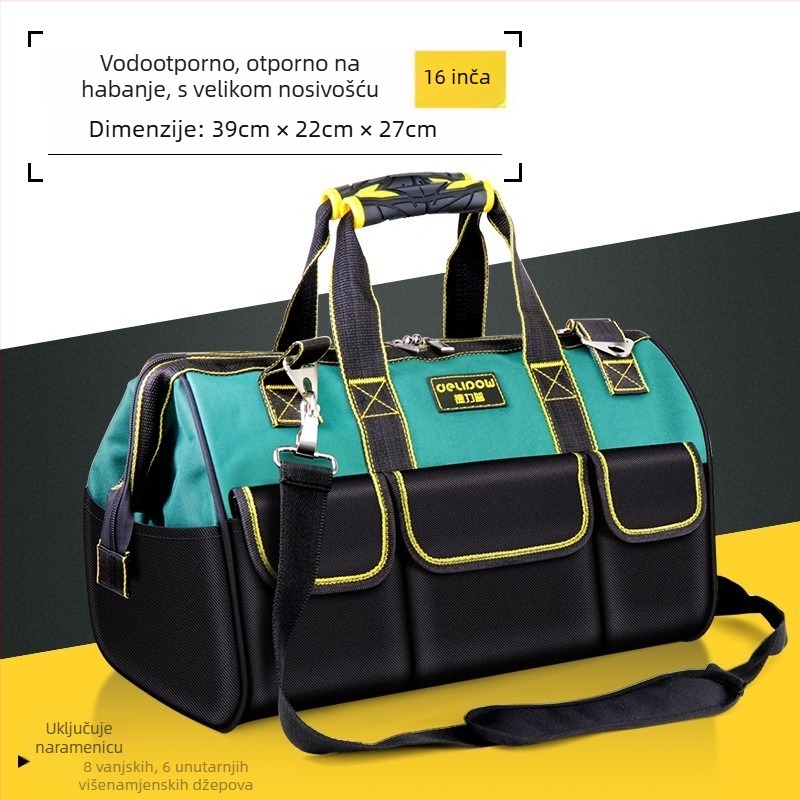 Delip Torba Za Alate - Prijenosna Velika Kutija Za Pohranu Alata Za Dom, Auto i Vrt | PP Okvir | Nosivost 250 kg