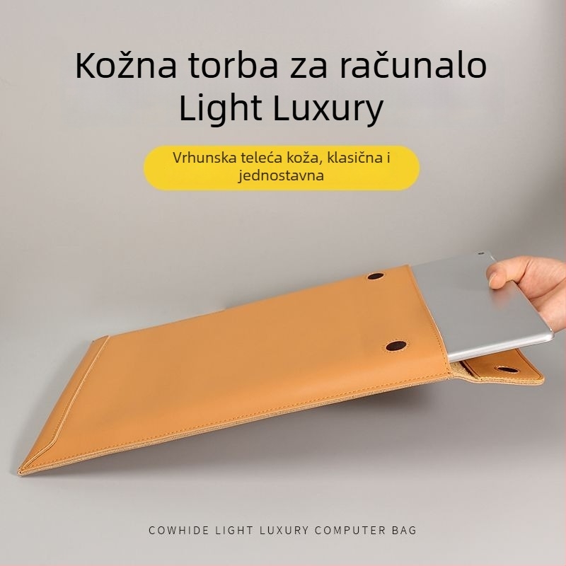 Apple MacBook zaštitna torbica za prijenosno računalo 13,3 inča s kožnom unutarnjom podstavom M2 – zaštitno kućište i omotnica Huawei Lenovo
