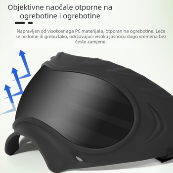 Bollfo naočale za pse – UV zaštita, otporne na vjetar, za vanjsku upotrebu, polikarbonatni okviri