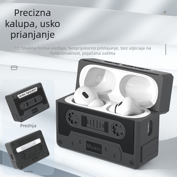 Retro silikonska zaštitna futrola za AirPods Pro 3 i AirPods 4, kućište za Apple treće generacije slušalica