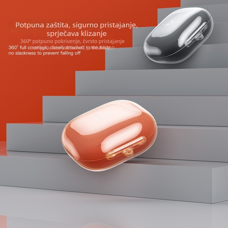 Zaštitna futrola za bežične slušalice Power Beats Fit - TPU, prozirna meka kućišta, ubrizgavanje oblikovanja, Apple kompatibilan, podrška prilagodbi