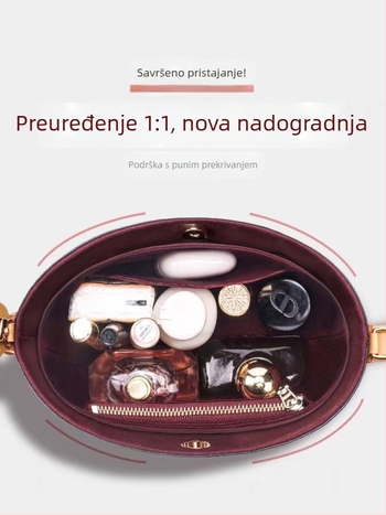 Unutarnji organizator za Louis Vuitton All-in BB bucket bag s originalnom velurovom podstavom, unutarnja torbica i srednja torbica, dodaci za prilagodbu potpore torbe, japanski stil