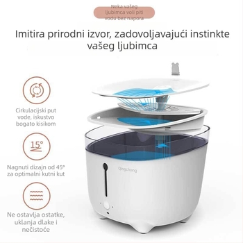 Fontana za mačke s inteligentnom cirkulacijom i filtracijom (Otklonjiva; Bez aplikacije; Težina 1,5 kg; Garancija 1 godina)