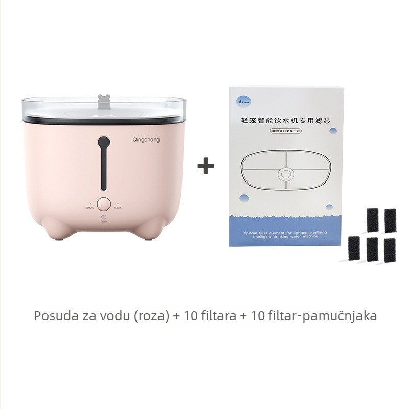 Fontana za mačke s inteligentnom cirkulacijom i filtracijom (Otklonjiva; Bez aplikacije; Težina 1,5 kg; Garancija 1 godina)