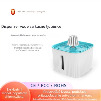 Dispenzer za vodu za kućne ljubimce s automatskom cirkulacijom i inteligentnim filtrom – napajanje iz utičnice, odvojivi, pogodan za mačke i pse