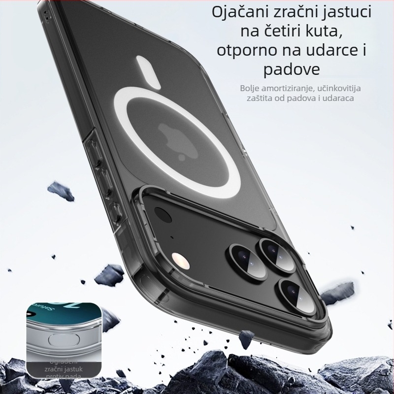 Prozirno mat TPU kućište za iPhone 12/13/14/12 Pro, otporno na padove uz zaštitu zračnim jastučićem i reljefnom teksturom