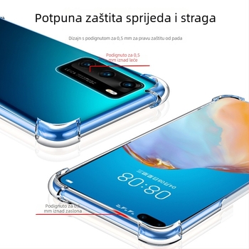 Kućište za Huawei P40 Pro — potpuno pokriće, mekani silikon, zaštita od pada