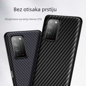 Kućište za telefon Huawei Honor X10/X10 Max, potpuno pokrivanje, otpornost na padove, Kevlar 5G verzija, umjetna koža, poslovni stil