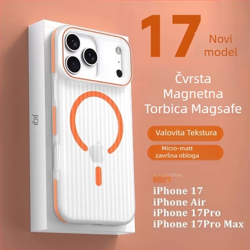 Kućište za telefon s magnetskim prianjanjem, otporno na pad, odvod topline, mat PC materijal, kompatibilno s iPhone 12–14 serijom (Ring Gold Horse)