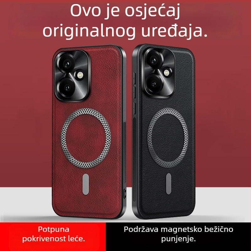 Kućište za Honor 400Pro, kožna tekstura, potpuna zaštita od pada
