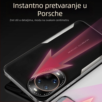 Kryt za Huawei telefon – imitirana koža, otisnuta reljefna tekstura, mekani rub, zaštita od pada