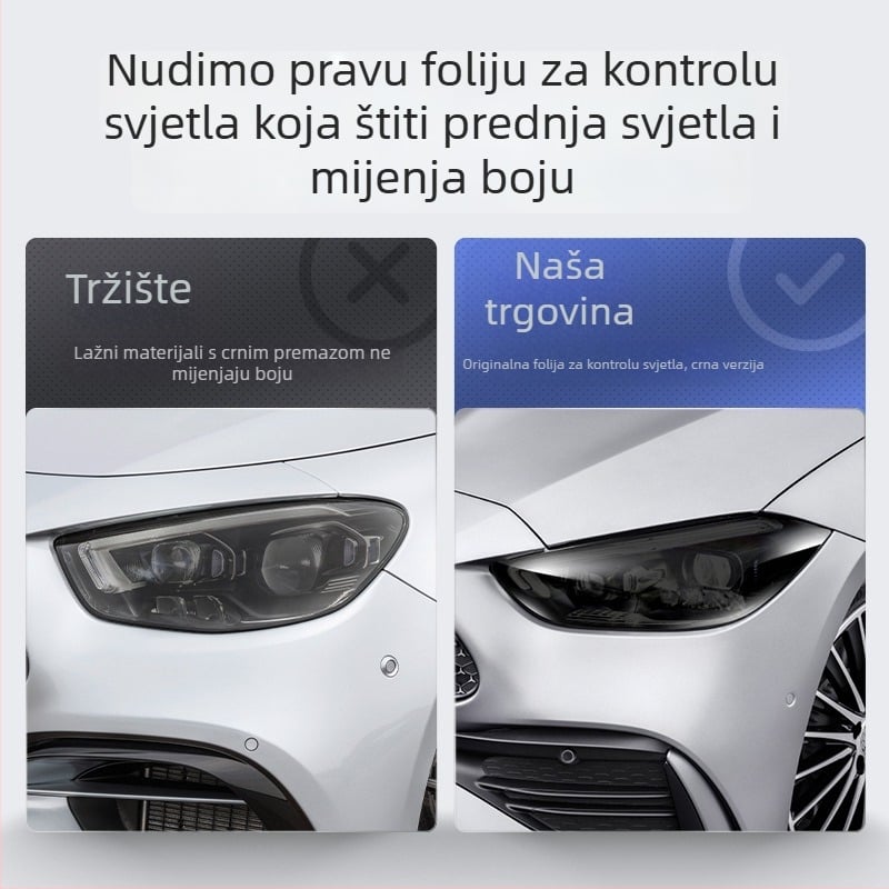 Mercedes-Benz TPU zaštitni film za svjetla za A-klasu, B-klasu, C-klasu i E-klasu – otporan na ogrebotine, automatsko zatamnjenje
