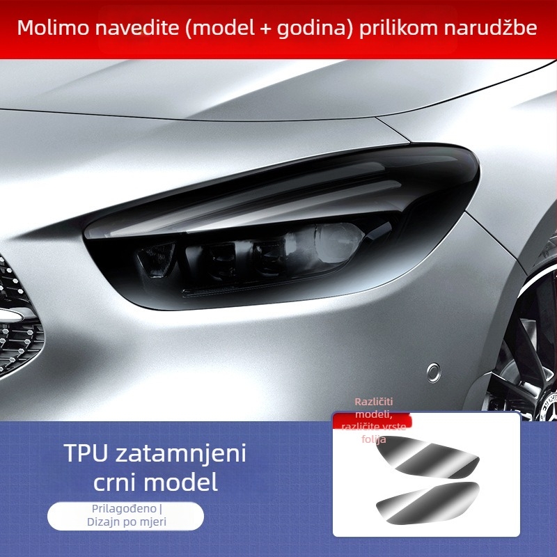Mercedes-Benz TPU zaštitni film za svjetla za A-klasu, B-klasu, C-klasu i E-klasu – otporan na ogrebotine, automatsko zatamnjenje