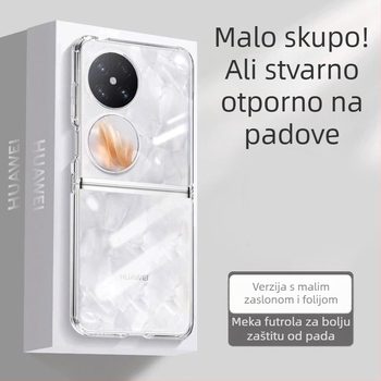 Jednodelno silikon kućište za Huawei Pocket 2/S, s preklopnim zaslonom i zaštitom zaslona, puna zaštita od pada