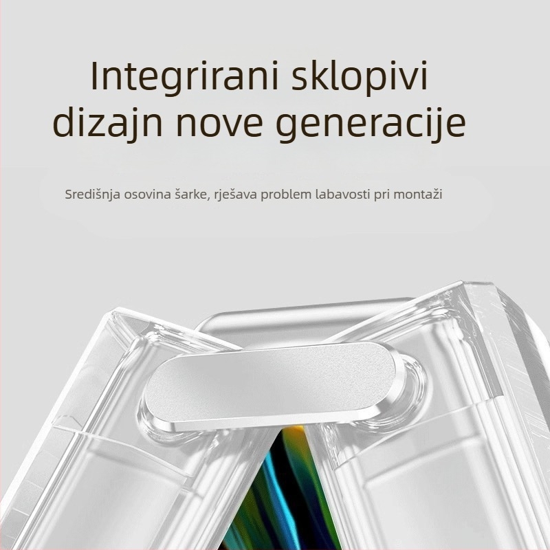 Jednodelno silikon kućište za Huawei Pocket 2/S, s preklopnim zaslonom i zaštitom zaslona, puna zaštita od pada