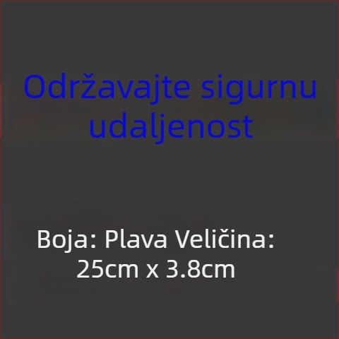Auto karoserijske naljepnice - tekstualni uzorak; Materijal: samoljepljiva naljepnica; Ugradnja: ljepilo; Marka: JI·II