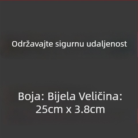 Auto karoserijske naljepnice - tekstualni uzorak; Materijal: samoljepljiva naljepnica; Ugradnja: ljepilo; Marka: JI·II