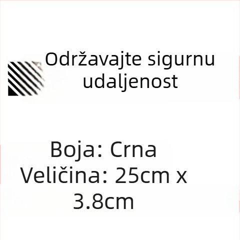 Auto karoserijske naljepnice - tekstualni uzorak; Materijal: samoljepljiva naljepnica; Ugradnja: ljepilo; Marka: JI·II
