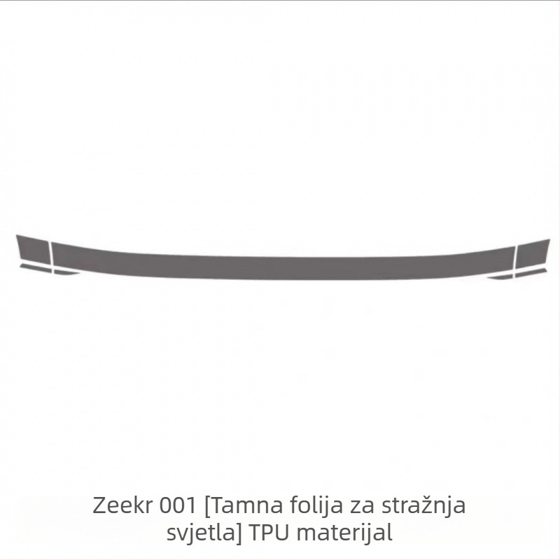 TPU film za prednja i stražnja svjetla Zeekr 001 (2021–2024), tamno crna, zaštita od habanja i ogrebotina, zaštita dnevnih svjetala