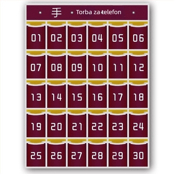 Torba za pohranu telefona za razred - zidna džep za telefon, model 985, materijal: saten cvijet, japanski stil, šifra artikla F957JS96T9JS78