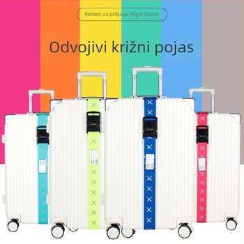 Remen za prtljagu s jednoslovnom lozinkom, svjetleći i reflektirajući, ultra lagani poliester, lansiran u proljeće 2018.