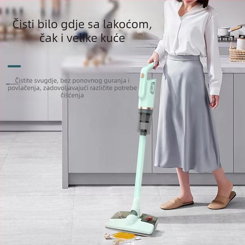 Bezdlačni ručni usisavač za kućanstvo, mokro i suho čišćenje, 120 W, usisni tlak 10–15 kPa, ugrađena baterija 1600–2000 mAh