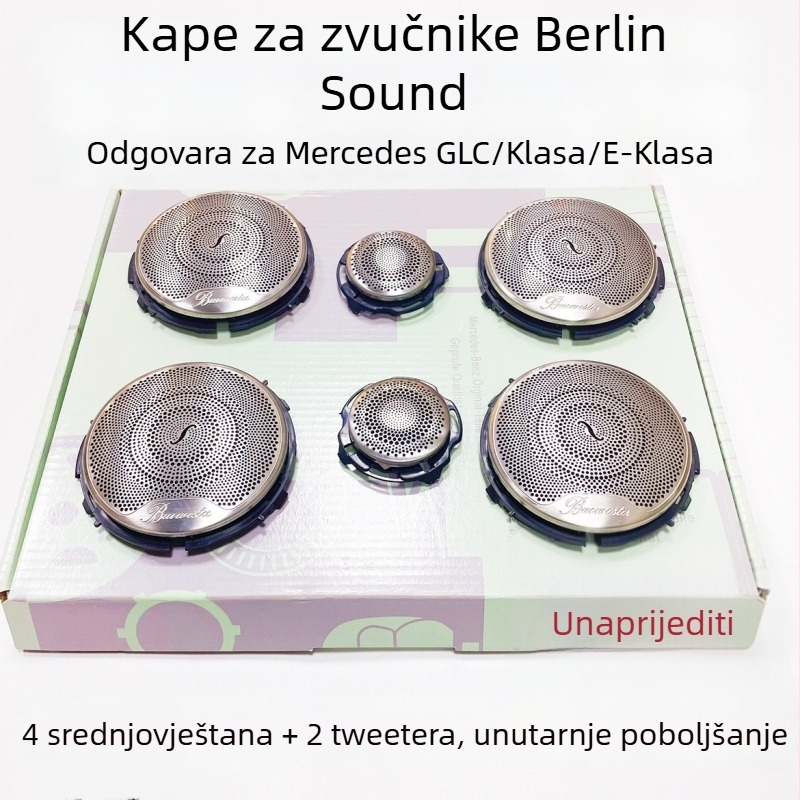 Berlin Sound pokrov zvučnika za Mercedes-Benz, kompatibilan s GLC, E-klasa, C-klasa