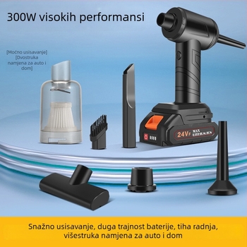 Bežični usisavač za kućnu i automobilsku upotrebu, 11000 Pa usisna snaga, 30 W, punjiva