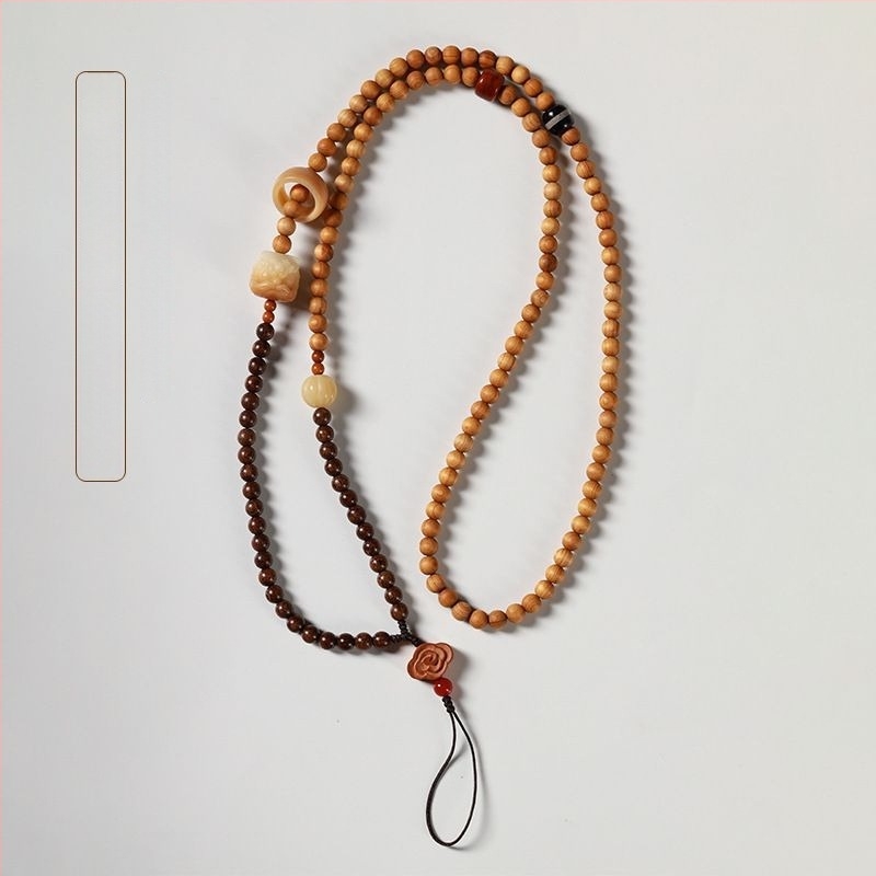 Vintage drveni lanac za telefon s motivom Bodhi sretna mačka, drveni materijal, polu ručna obrada, stil prtljage, motiv zvijezda sunce mjesec svemir