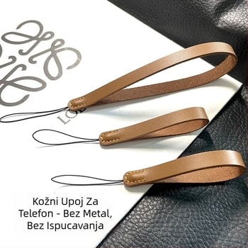 Lančić za telefon, ručno izrađen od PU užeta, plastična kopča, PU materijal, unisex