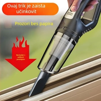 Ručni bežični usisavač za auto i dom — usisna snaga 20000 Pa, 300 W, punjivo napajanje, buka 70 dB, kabel 3 m