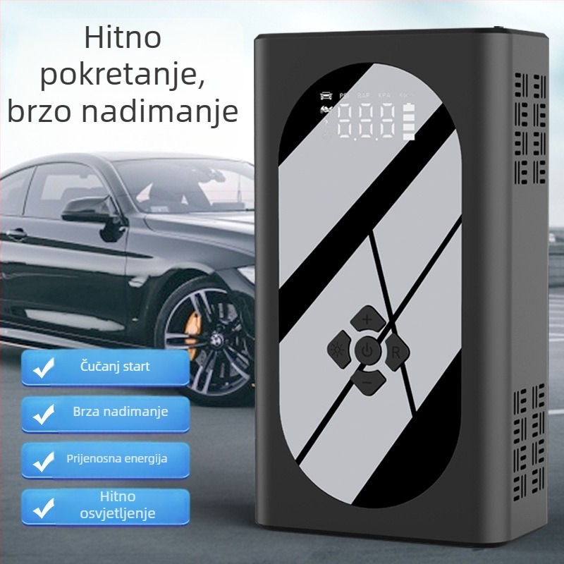 Hongde automobilni starter s ugrađenom pumpom za zrak — izlaz 12V, ulaz 5/9/12V, CE i 3C certificirano (2024010915685441)