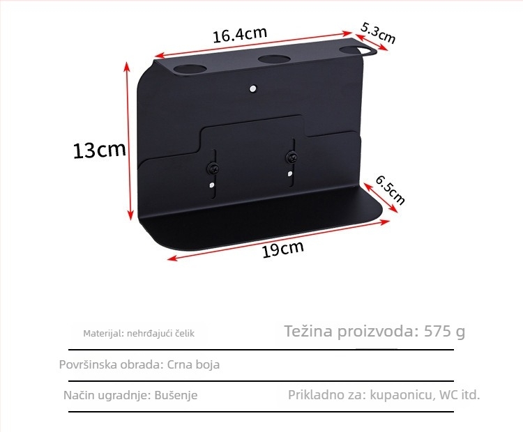 Zidni dispenser za šampon, gel za tuširanje i regenerator od nehrđajućeg čelika | Kapacitet 300/600/900 ml | Ručno pritiskanje | Moderan i minimalistički stil | Hoteli, B&B, apartmani, kupaonice, toaleti