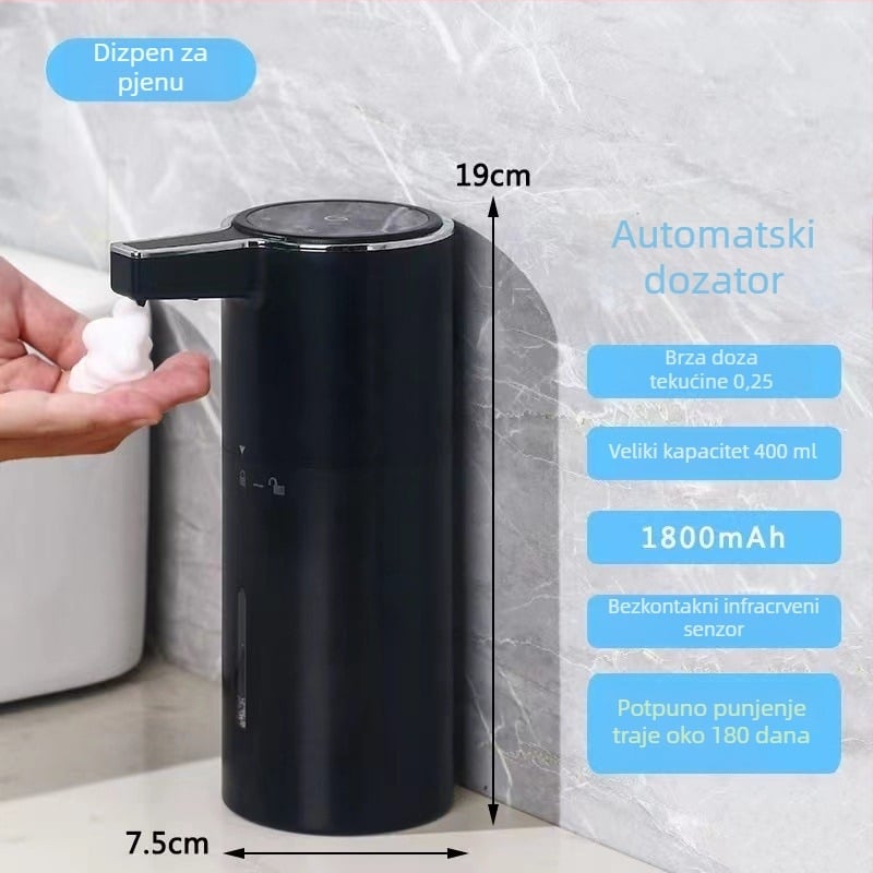 Senzorski dozator sapuna za hotele i kućanstva, vrhunski, automatski, plastični