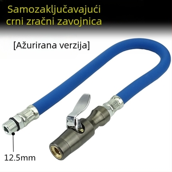 Tlakomjer za gume s napuhnim crijevom i nastavkom za zračnu pištolju (Model 02)