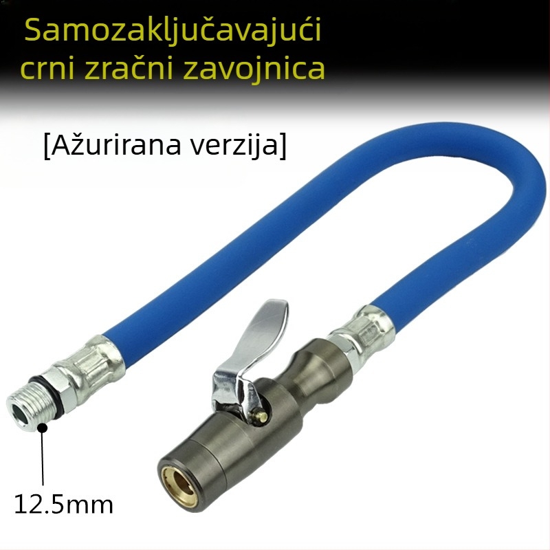 Tlakomjer za gume s napuhnim crijevom i nastavkom za zračnu pištolju (Model 02)
