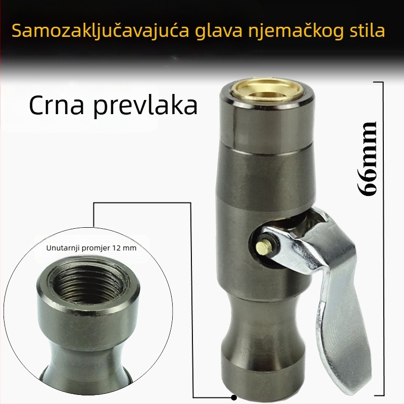 Tlakomjer za gume s napuhnim crijevom i nastavkom za zračnu pištolju (Model 02)