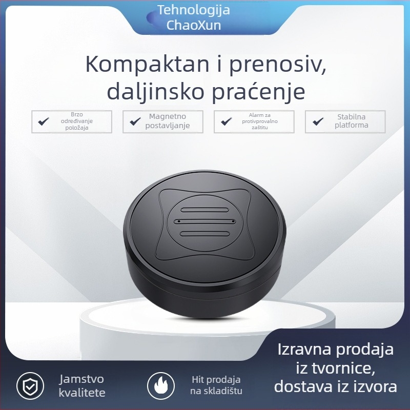 GF10 GPS locator za automobil — kompaktan i lagan, podržava TF karticu, GPS točnost 1–50 m, baterija 72 h, vodootporan za svakodnevnu uporabu, USB napajanje