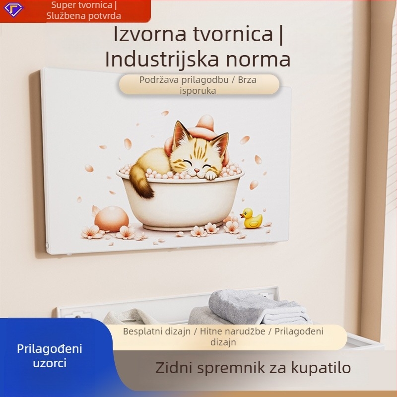 Zidni sklopivi regal za kupaonicu, karbonsko čelik, premaz plastnim sprejom, nosivost 10 kg, 1 polica