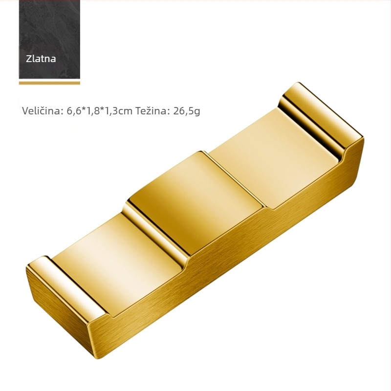 Držač štapića od nehrđajućeg čelika 304, dvorca stil, dvostruka primjena za hotel i dom, otisnut logotip, prilagodljiv