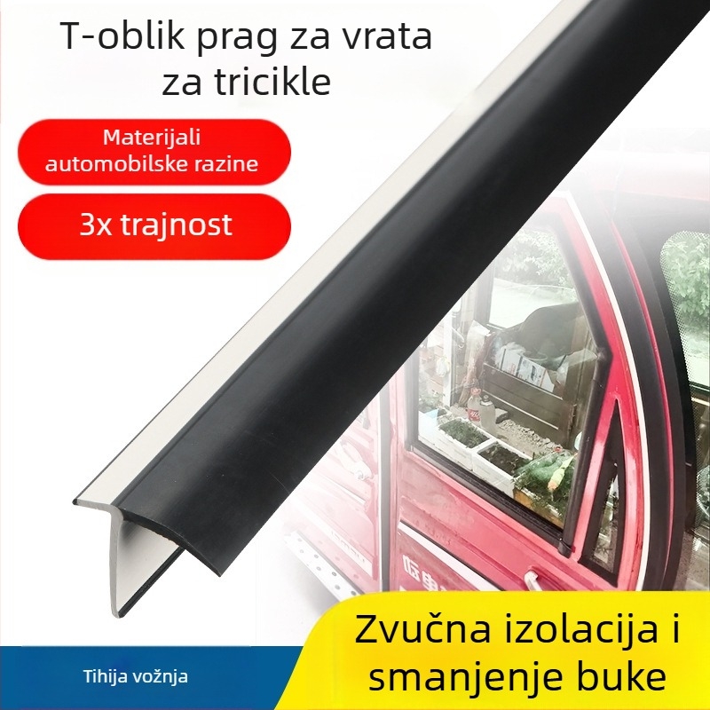 T-oblik gumeni brtvni trak za vrata električnog tricikla