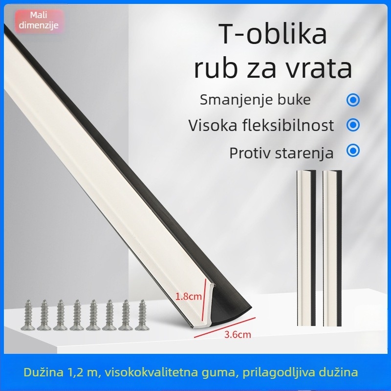 T-oblik gumeni brtvni trak za vrata električnog tricikla