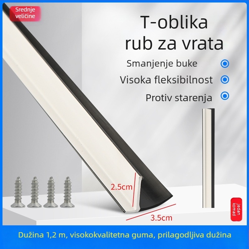 T-oblik gumeni brtvni trak za vrata električnog tricikla