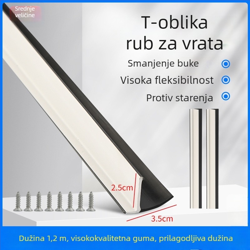 T-oblik gumeni brtvni trak za vrata električnog tricikla