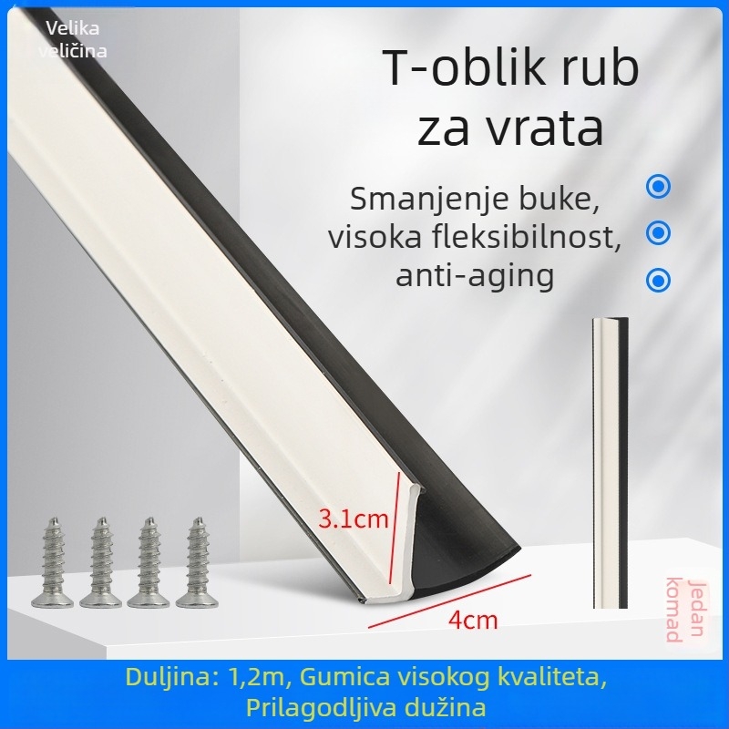 T-oblik gumeni brtvni trak za vrata električnog tricikla